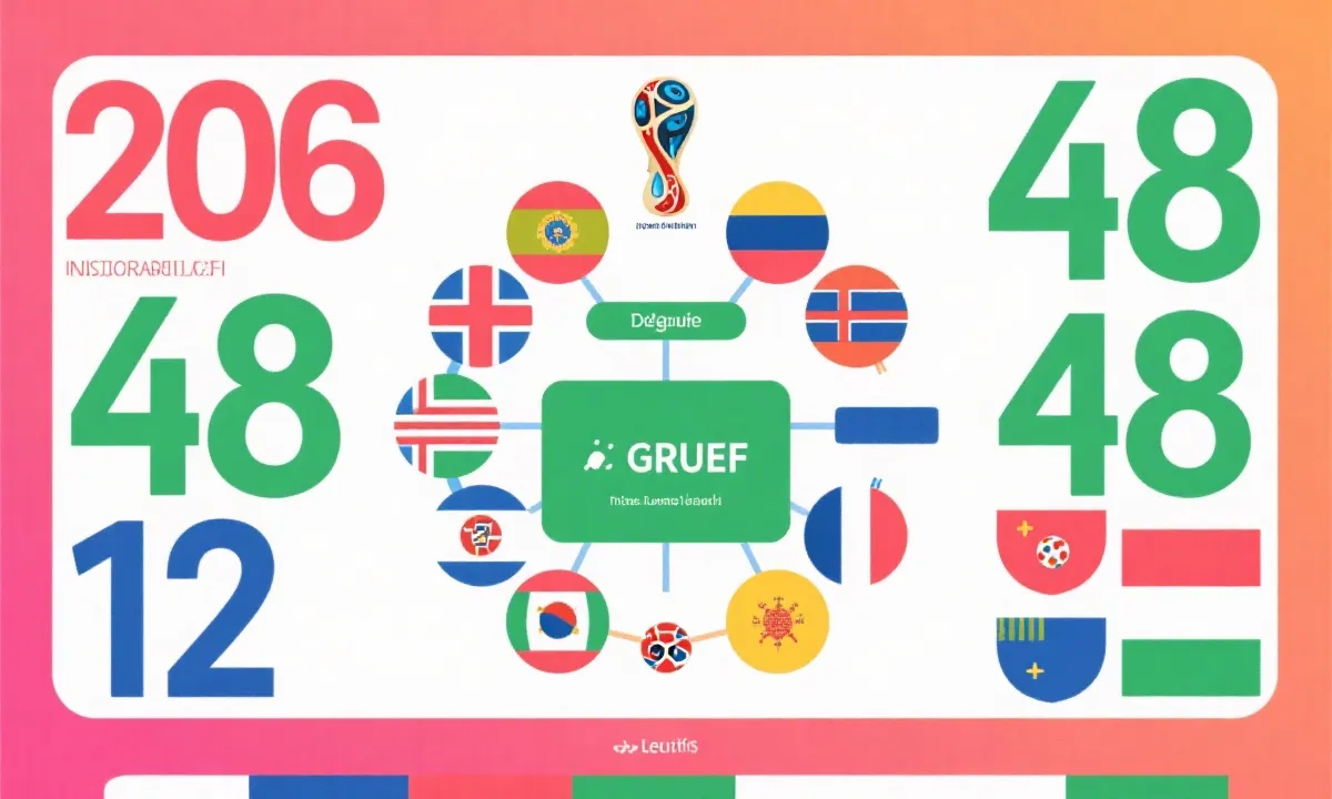 2026世界杯新赛制结构与分布的可视化信息图